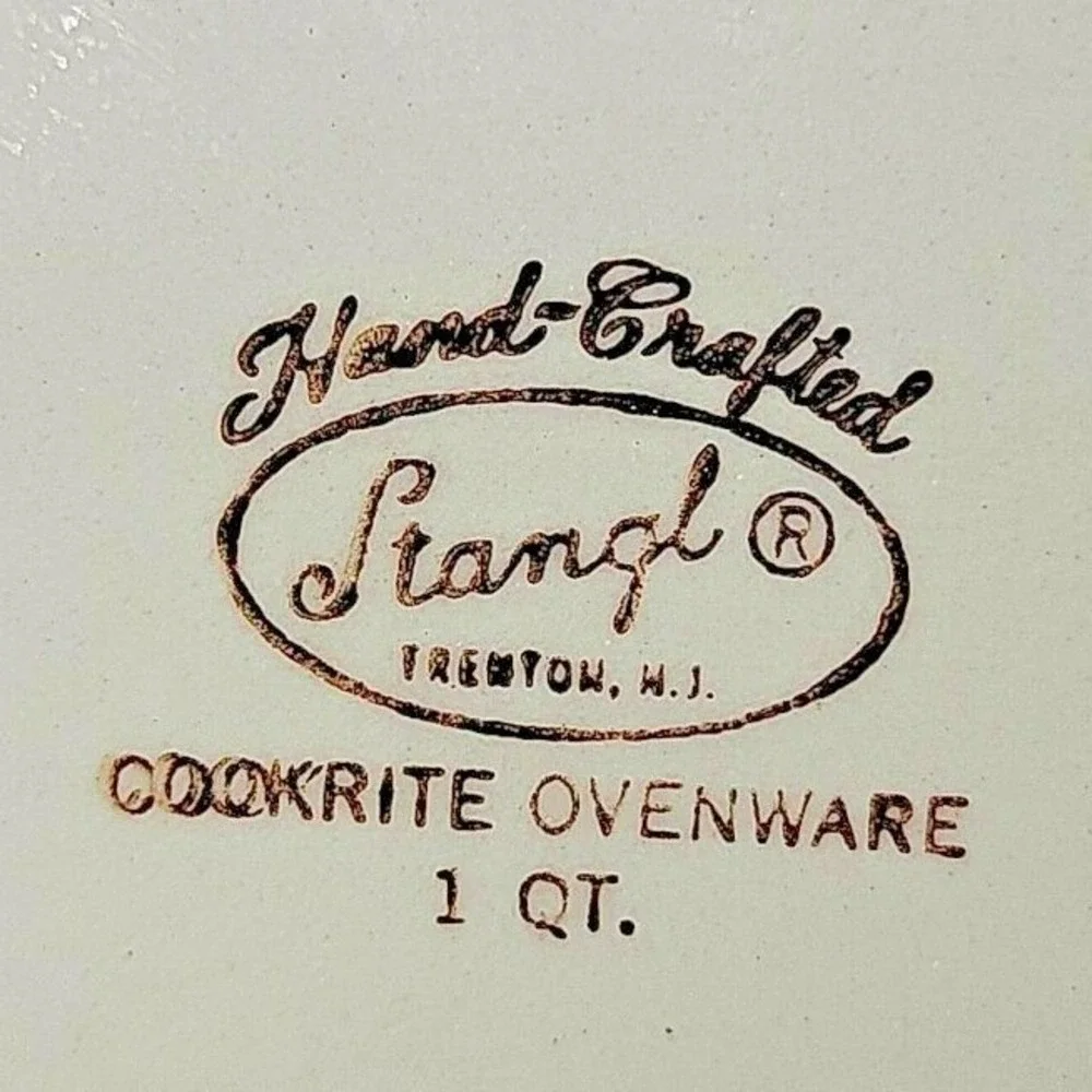 Vintage Stangl Cookrite Ovenware 1 QT Ribbed Serving Bowl Cream Ceramic Heritage